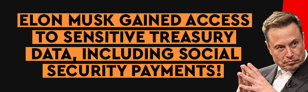 Elon Musk gained access to sensitive Treasury data, including Social Security payments!